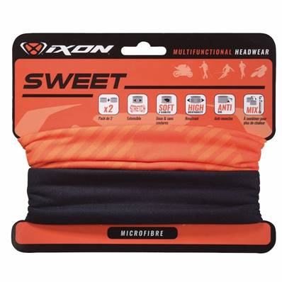 Tour de cou  IXON SWEET XLOGO ORANGE + UNI NOIR