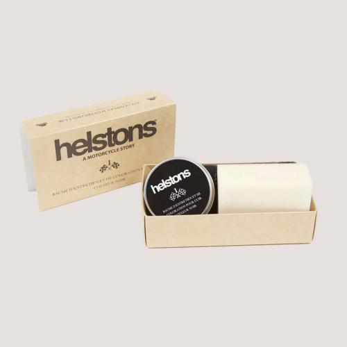 Produit entretien cuir HELSTONS KIT N°1 BAUME RENOVATEUR NOIR