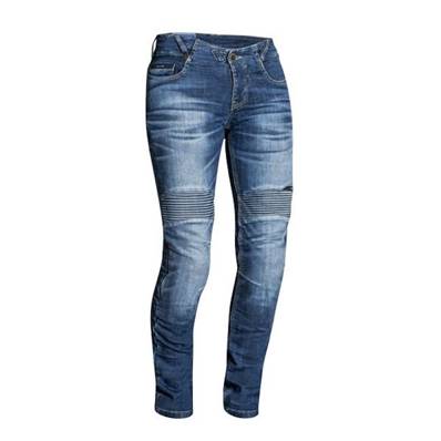 Jean moto femme IXON DENERYS stonewash