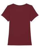 Fille Au Guidon TEE-SHIRT MOTARDE BORDEAUX