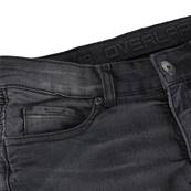 Jean moto femme OVERLAP IMOLA BLACK WASHED LADY