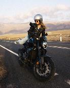Blouson cuir moto femme EUDOXIE SUZY AA