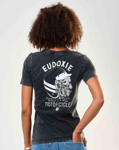 T-SHIRT EUDOXIE BONNIE NOIR VINTAGE