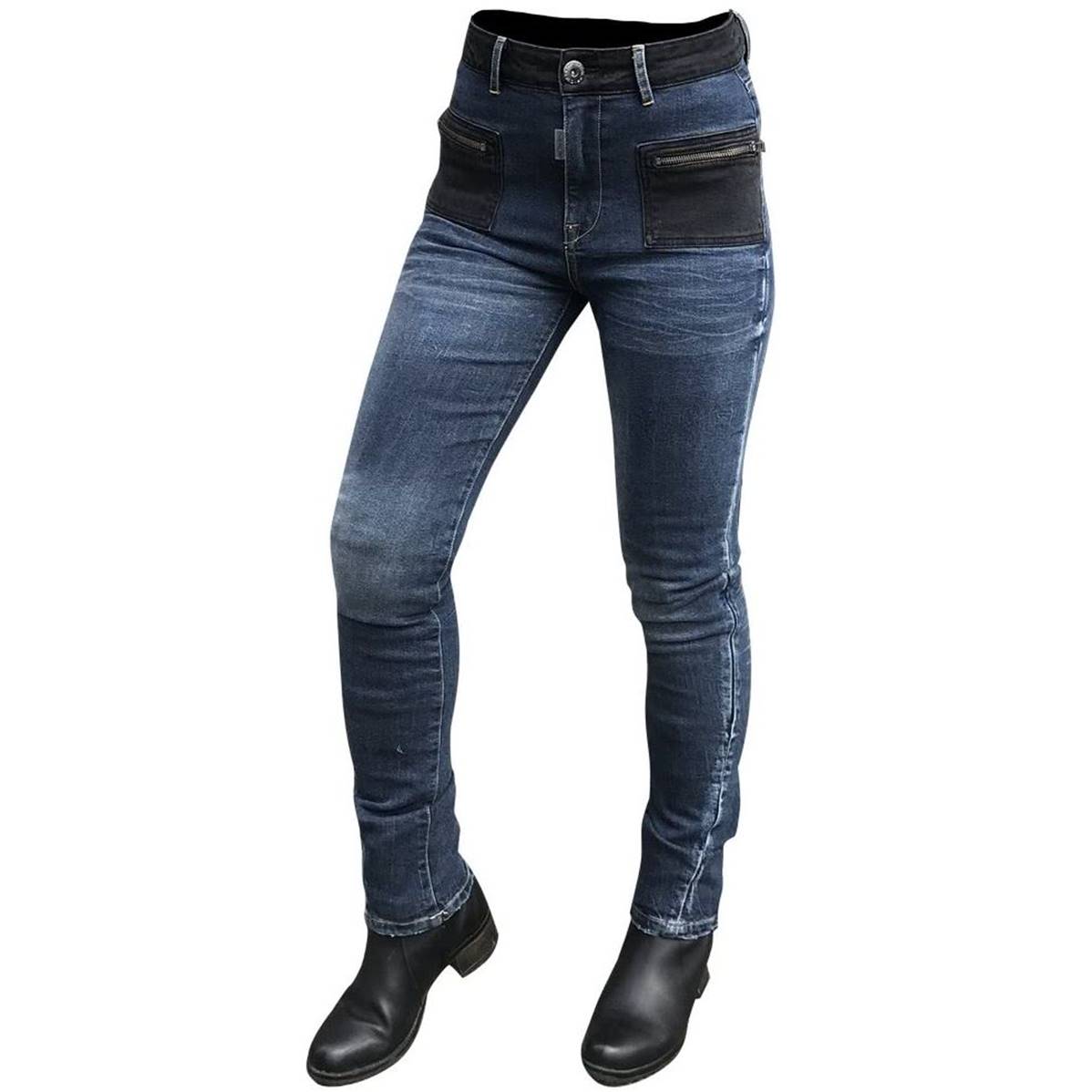 Jean femme DXR Karen, le test produit en images par Chloé de Motoblouz