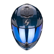 Casque intégral SCORPION EXO-1400 EVO CARBON AIR SOLID bleu