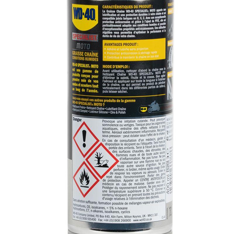 Graisse chaine moto WD-40 400 ml