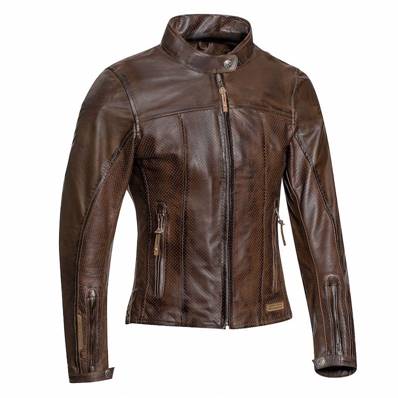 Blouson cuir moto femme IXON CRANK AIR LADY