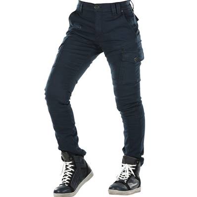 Pantalon moto femme OVERLAP CARPENTER NAVY JEANS LADY