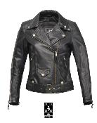 Blouson cuir moto femme EUDOXIE AMY AA