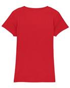 Fille Au Guidon TEE-SHIRT MOTARDE COL V ROUGE