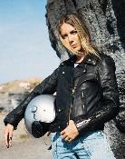 Blouson cuir moto femme EUDOXIE AMY AA