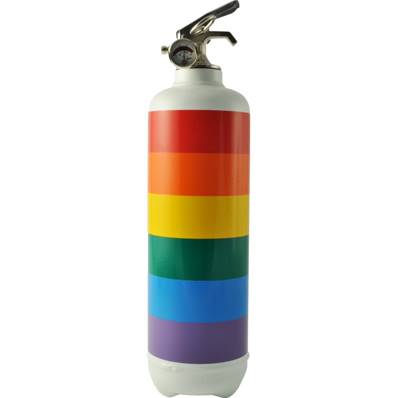 Extincteur  FIRE DESIGN RAINBOW BLANC