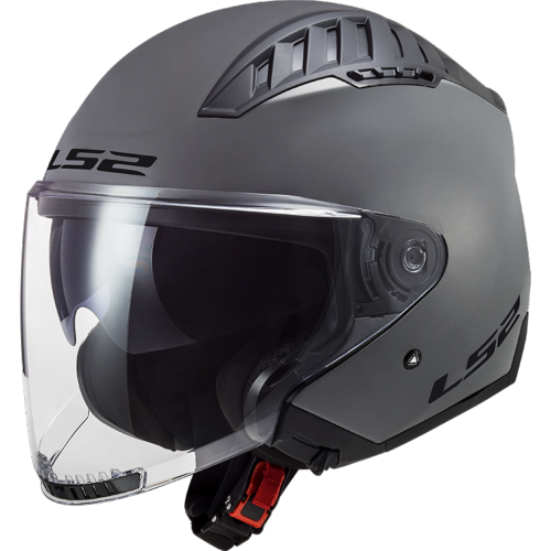 HJC casque intégral modulable en jet vintage FIBRE V90 moto scooter gris  métal